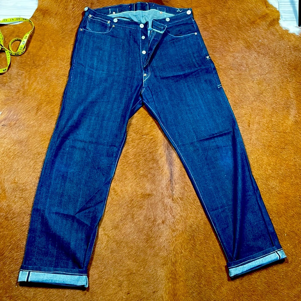 Levi’s Vintage Clothing 1880’s Selvage Waist Overalls Rare Made In USA